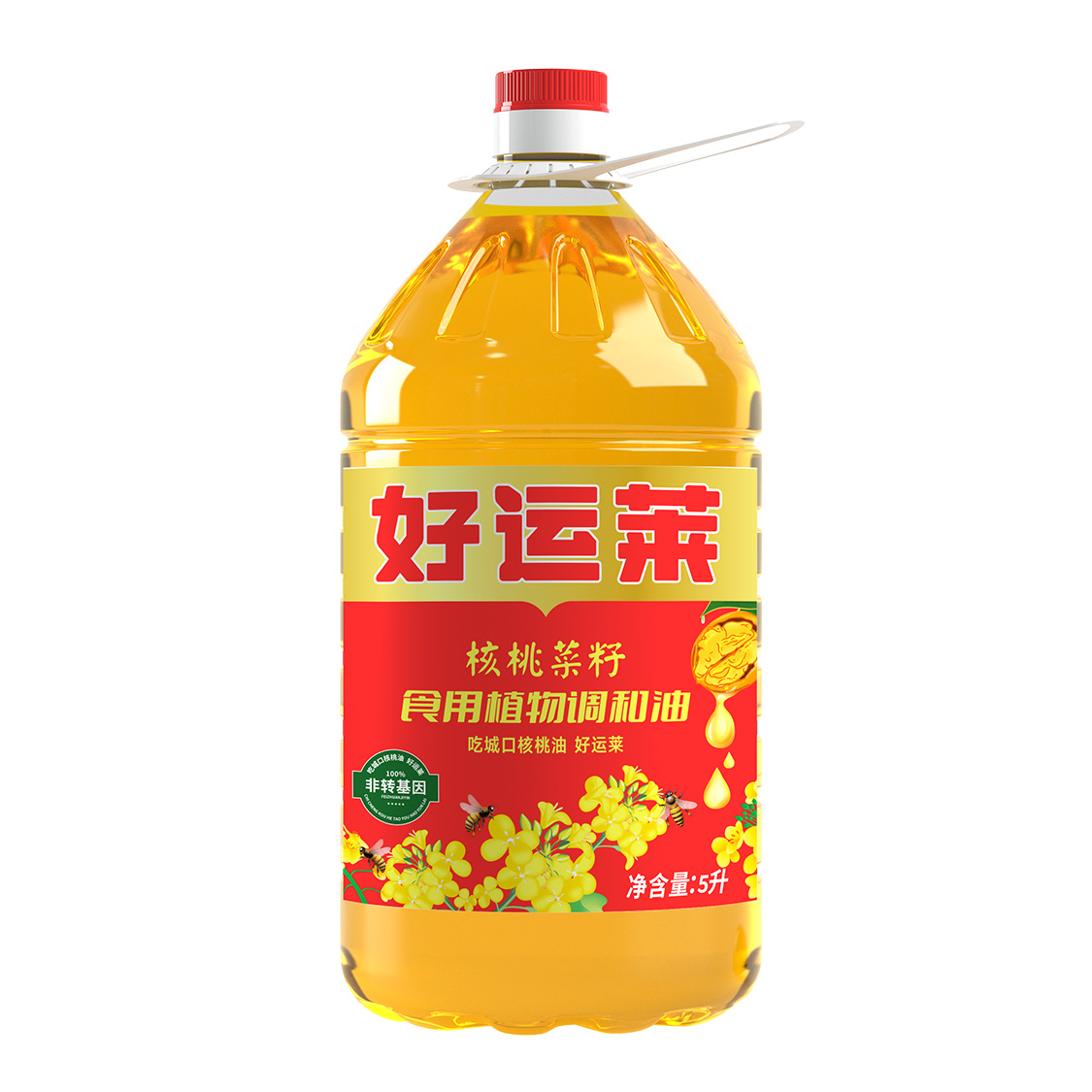 清香核桃菜籽油5L装